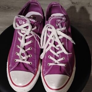 Vibrant Purple Canvas Sneakers